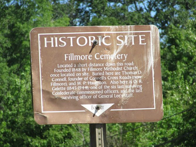 Fillmore Cemetery Historical Marker